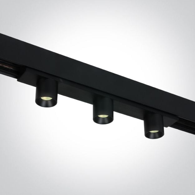 ONE Light Magnetic Linear Tubes - magnetisch railsysteem - rail spot - 20 x 2,7 cm - 3 x 2W LED incl. - zwart