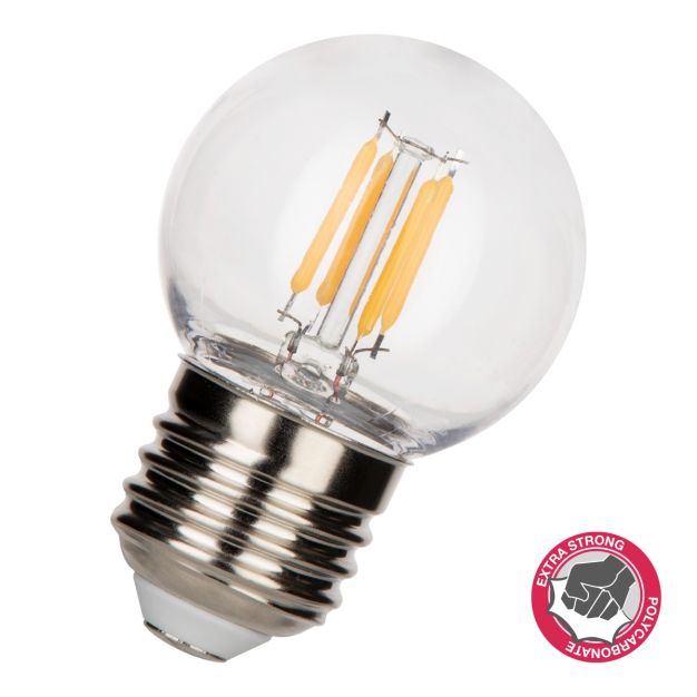 Bailey LED filament - Ø 4,5 x 7 cm - E27 - 3,2W niet dimbaar - IP44 - 2700K