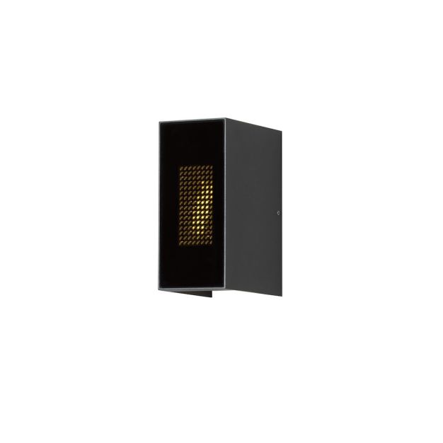 Konstsmide Cremona - wandverlichting met 2 regelbare lichtbundels en vlameffect - 13,5 x 17 x 8 cm - 6W LED incl. - IP54 - antraciet