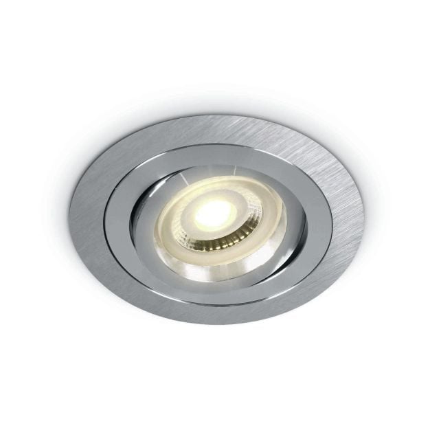 ONE Light Dual Ring GU10 Range - inbouwspot - Ø 92 mm, Ø 80 mm inbouwmaat - aluminium