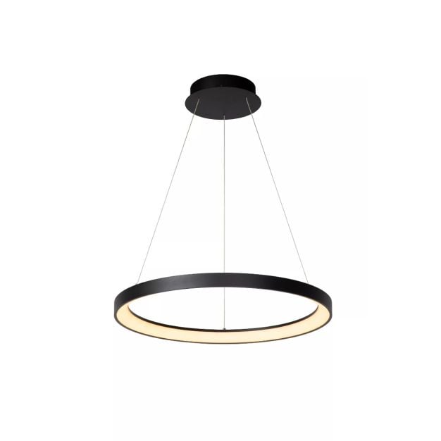 Lucide Vidal - hanglamp - Ø 58 x 70 cm - 50W LED incl. - zwart