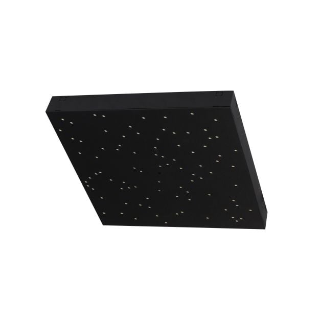 Nova Luce Cielo - plafondverlichting - 30 x 30 x 4 cm - 8W dimbare LED incl. - zwart