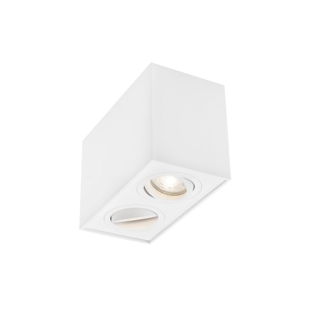 Nova Luce Rende - opbouwspot 2L - 18 x 9,6 x 12,5 cm - wit