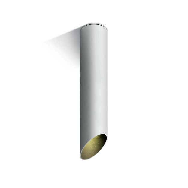 ONE Light Decorative Cut Cylinders - opbouwspot 1L - Ø 6 x 30 cm - wit en zwart