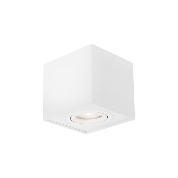 Nova Luce Rende - opbouwspot - 8 x 8 x 9 cm - wit