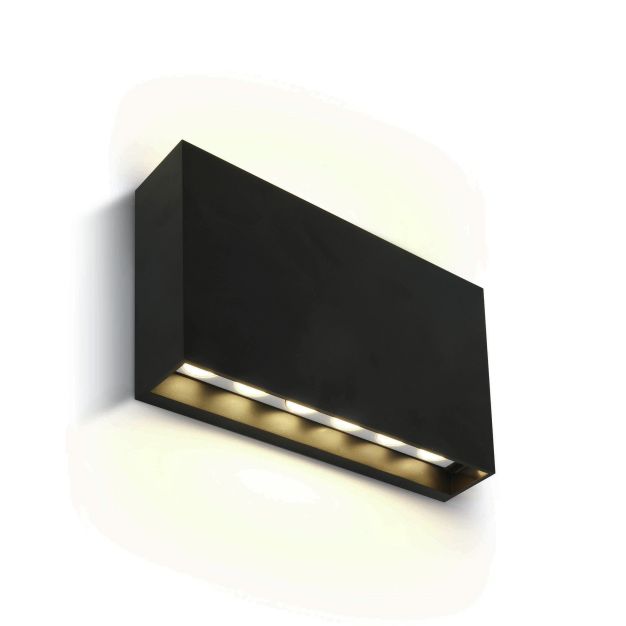 ONE Light Indoor/Outdoor Wall Lights - buiten wandverlichting - 20 x 3,9 x 12,5 cm - 2 x 6W LED incl. - IP65 - antraciet