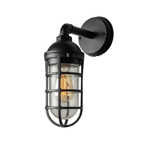 Konstsmide Olbia - wandverlichting - 11,5 x 20 x 33 cm - IP44 - zwart