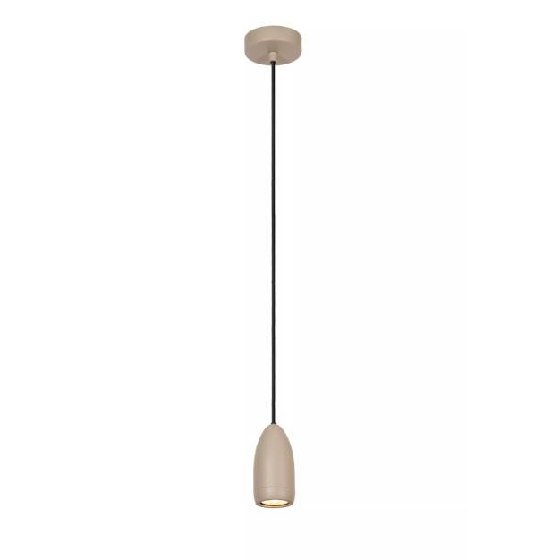 Lucide Evora - hanglamp - Ø 10 x 146 cm - taupe