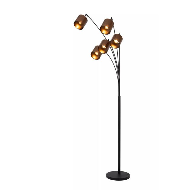 Lucide Rankos - vloerlamp - 30 x 71,5 x 200 cm - roestbruin