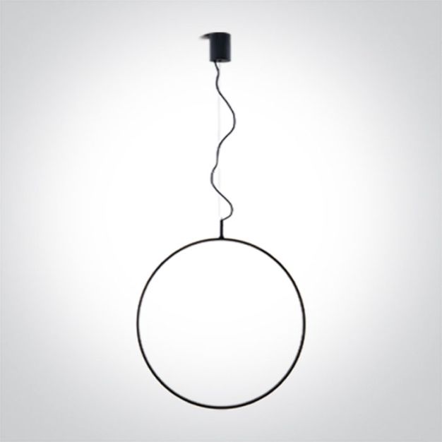 ONE Light Decorative - hanglamp - Ø 60 x 150 cm - 30W dimbare LED incl. - zwart