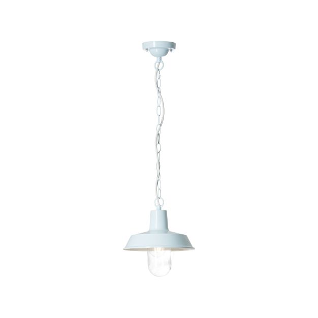 Brilliant Kilkenny - buiten hanglamp - Ø 26 x 82 cm - IP44 - glanzend blauw