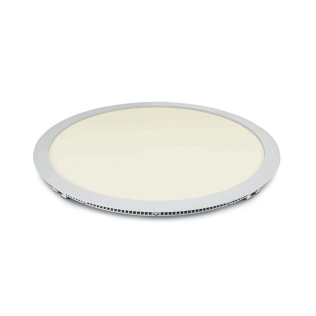 ONE Light Round Recessed Panels Die Cast - plafondverlichting - Ø 42 x 2 cm - 40W LED incl. - IP40 - wit - witte lichtkleur