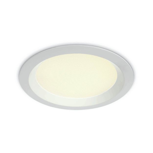 ONE Light UGR19 Office Range - inbouwspot - Ø 240 mm, Ø 210 mm inbouwmaat - 30W LED incl. met instelbare lichtkleur - IP44 - wit