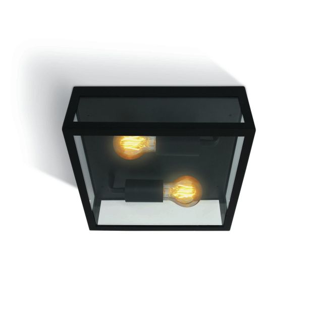 ONE Light Romantic Outdoor - buiten plafondverlichting - 28 x 28 x 10 cm - IP43 - zwart