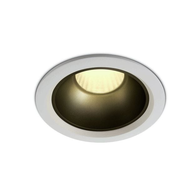 ONE Light Retro Dark Light Range - inbouwspot - Ø 118 mm, Ø 105 mm inbouwmaat - 20W LED incl. - wit