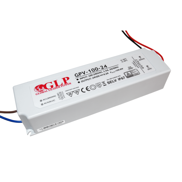 GLP LED driver - 24Vdc/230V - IP67 - 100W - niet-dimbaar