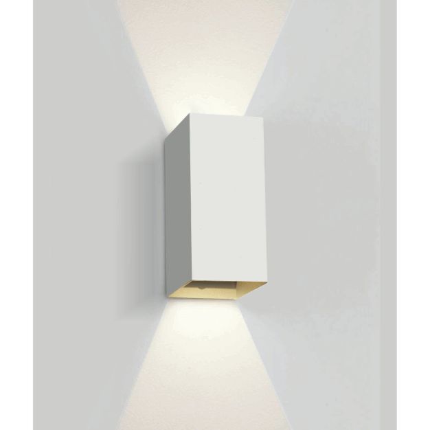 ONE Light Outdoor Wall Dark Lights - buiten wandverlichting - 9 x 6,8 x 16,6 cm - 2 x 3W LED incl. - IP54 - wit