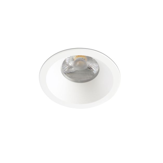 Faro Wabi - inbouwspot - Ø 75 mm, Ø 70 mm inbouwmaat - 10W dimbare LED incl. - mat wit