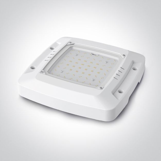 ONE Light LED High Power Box - 37 x 37 x 6,5 cm - 36W/60W/90W/120W LED incl. - IP65 - wit