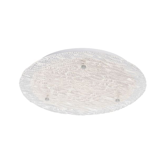 Nova Luce Wing - plafondverlichting - Ø 43 x 9 cm - 30W LED incl. - wit