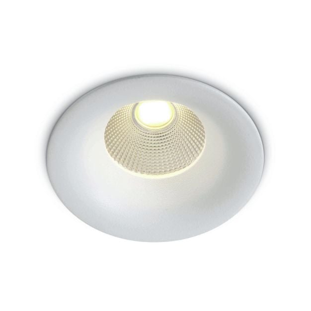 ONE Light Bathroom Range - inbouwspot - Ø 86 mm, Ø 75 mm inbouwmaat - 12W LED incl. - IP65 - wit