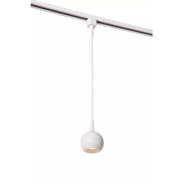 Lucide Track Favori Hanglamp - Ø 9 x 145 cm -  1-fase Railsysteem - wit