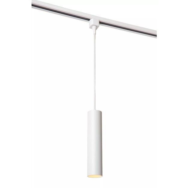 Lucide Track Floris Hanglamp - 1-fase Railsysteem - Ø 5,6 x 155 cm - wit