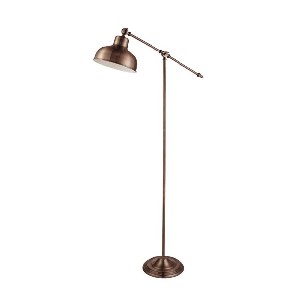 Searchlight Macbeth - staanlamp - 135 cm - antiek koper