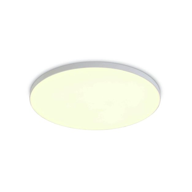 ONE Light Floating Panels Range - inbouw plafondverlichting - Ø 12 x 2,4 cm - 10W LED incl. - wit - warm witte lichtkleur