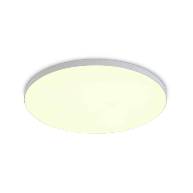 ONE Light Floating Panels Range - plafondverlichting - Ø 12 x 2,4 cm - 10W LED incl. - wit - witte lichtkleur