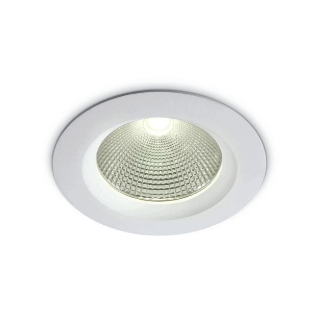 ONE Light COB Downlight Range - inbouwspot - Ø 120 mm, Ø 95 mm inbouwmaat - 10W LED incl. - wit - witte lichtkleur