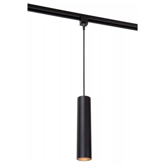 Lucide Track Floris Hanglamp - 1-fase Railsysteem - Ø 5,6 x 155 cm - Zwart