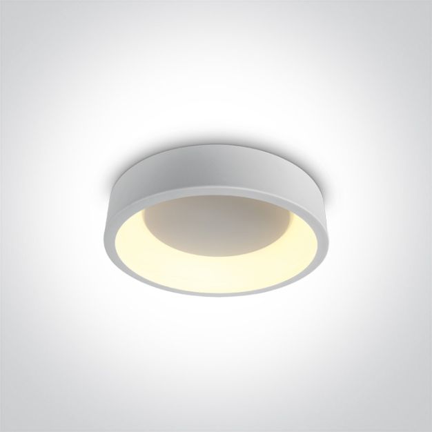 ONE Light LED Decorative Plafo Round CCT V - plafondverlichting - Ø 30 x 8 cm - 20W LED incl. - wit