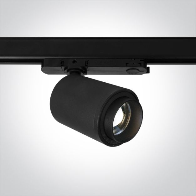 ONE Light Zoomable - rail spot - 3-fase railsysteem - Ø 7,5 x 12 cm - 30W LED incl. - zwart