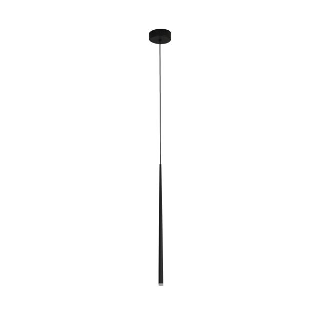 Nova Luce Giono - hanglamp - Ø 8 x 230 cm - 3W LED incl. - zand zwart