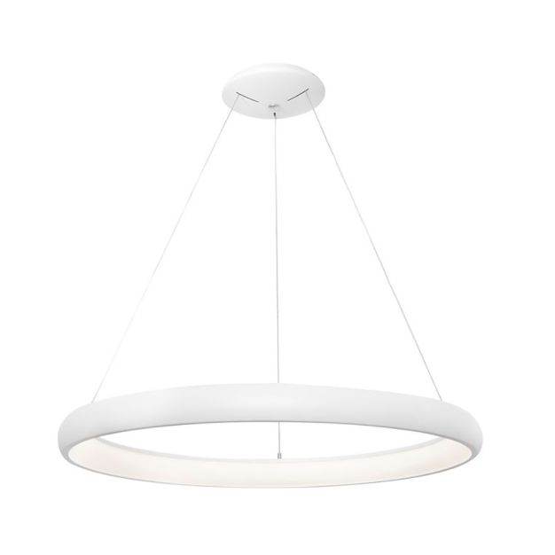 Nova Luce Albi - hanglamp - Ø 61 x 120 cm - 50W dimbare LED incl. - wit