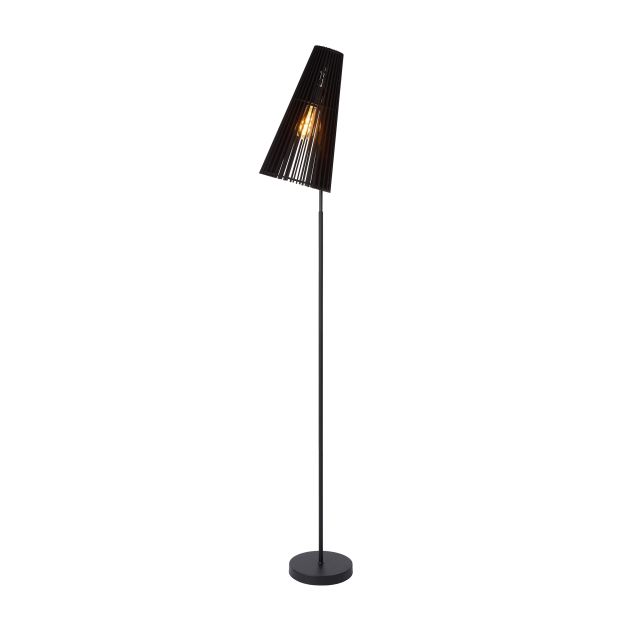 Lucide Noralie - staanlamp - 28 x 25 x 185 cm - zwart