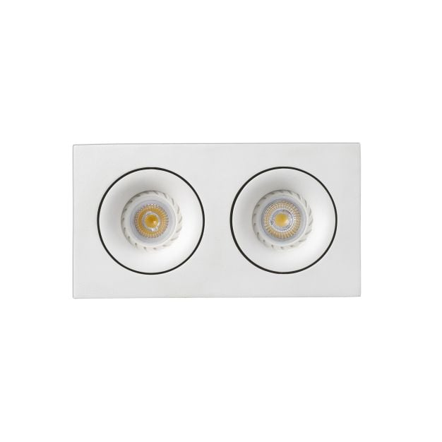 Faro Argon - inbouwspot - 232 x 115 mm, 220 x 102 mm inbouwmaat - mat wit