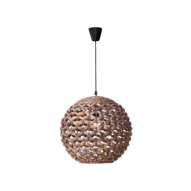 Nova Luce Griffin - hanglamp - Ø 50,5 x 250 cm - bruin en zwart