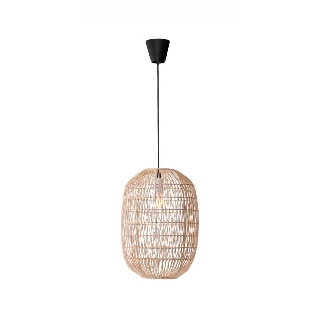 Nova Luce Melody - hanglamp - Ø 30 x 250 cm - bruin en zwart