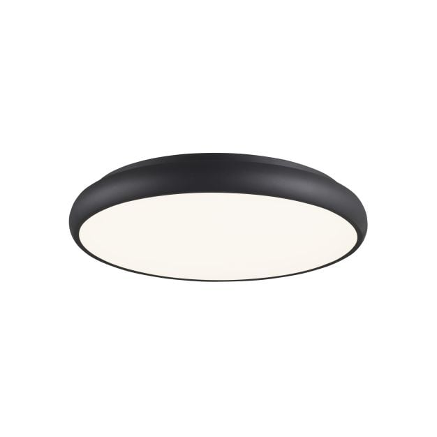 Nova Luce Gap - plafondverlichting - Ø 51 x 9 cm - 50W LED incl. - zwart