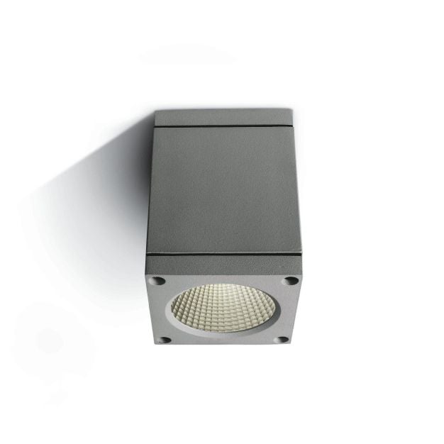 ONE Light Outdoor Ceiling Cylinders - buiten plafondverlichting - 8 x 8 x 10,7 cm - 6W LED incl. - IP54 - grijs