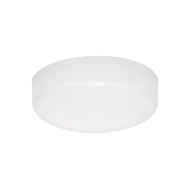 Nova Luce Dell - licht voor plafondventilator - Ø14 x 4,9 cm - 18W LED incl. - wit