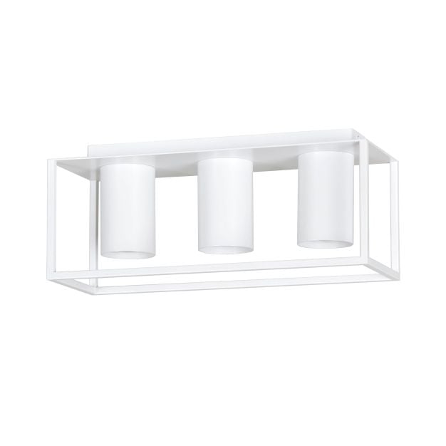 Emibig Tiper 3 - plafondverlichting - 36 x 15 cm - wit (stockopruiming!)