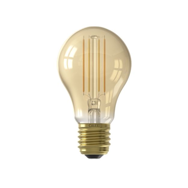 Calex Smart LED lamp - Ø 6 x 10,5 cm - E27 - 7W - dimfunctie via app - 1800 tot 3000K - white ambiance - amber