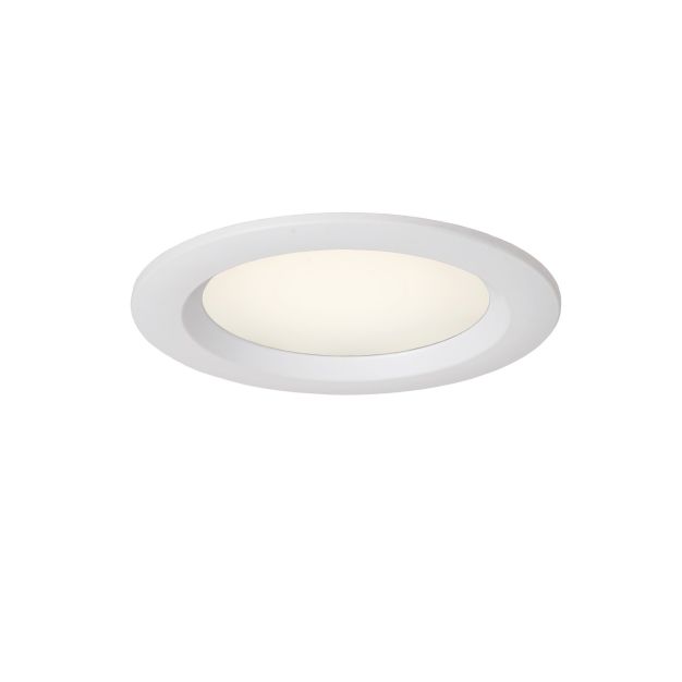 Lucide Cimic - inbouwspot - Ø 90mm, Ø 78 mm inbouwmaat - 10W LED incl. - IP44 - wit