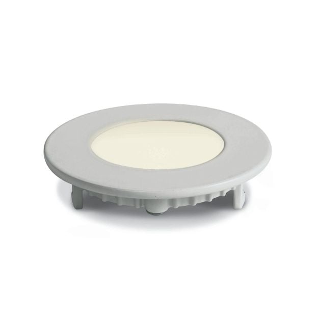 ONE Light - inbouwspot - Ø 85 mm, Ø 70 mm inbouwmaat - 3W LED incl. - IP40 - wit - warm witte lichtkleur