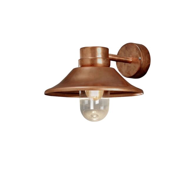 Konstsmide Vega - buiten wandlamp - 26,5 x 29 x 36 cm - IP54 - koper