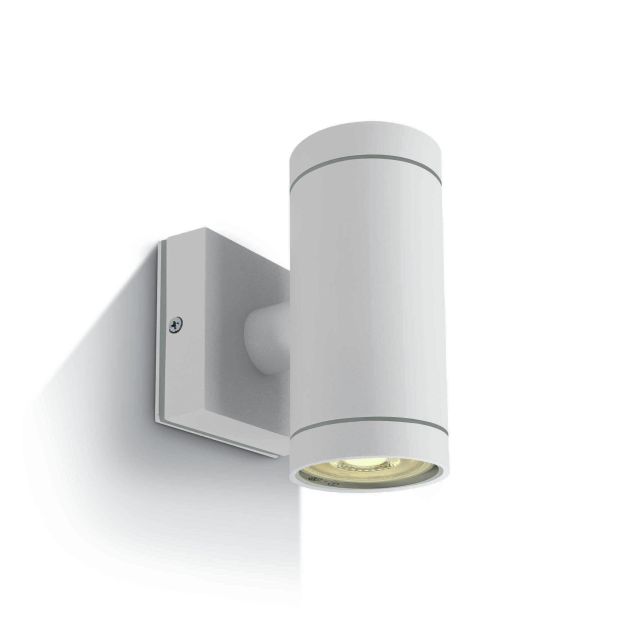 ONE Light GU10 Outdoor Cylinders - buiten wandverlichting - Ø 6,5 x 14,2 cm - IP54 - wit