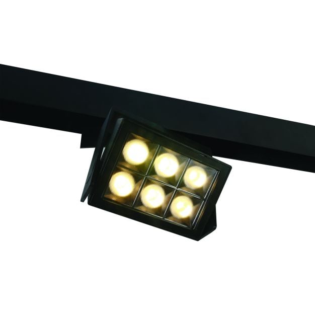 ONE Light magnetisch railsysteem - Shop Track Lights - rail spot - 15 x 3,9 x 12,6 cm - 26W LED incl. - zwart